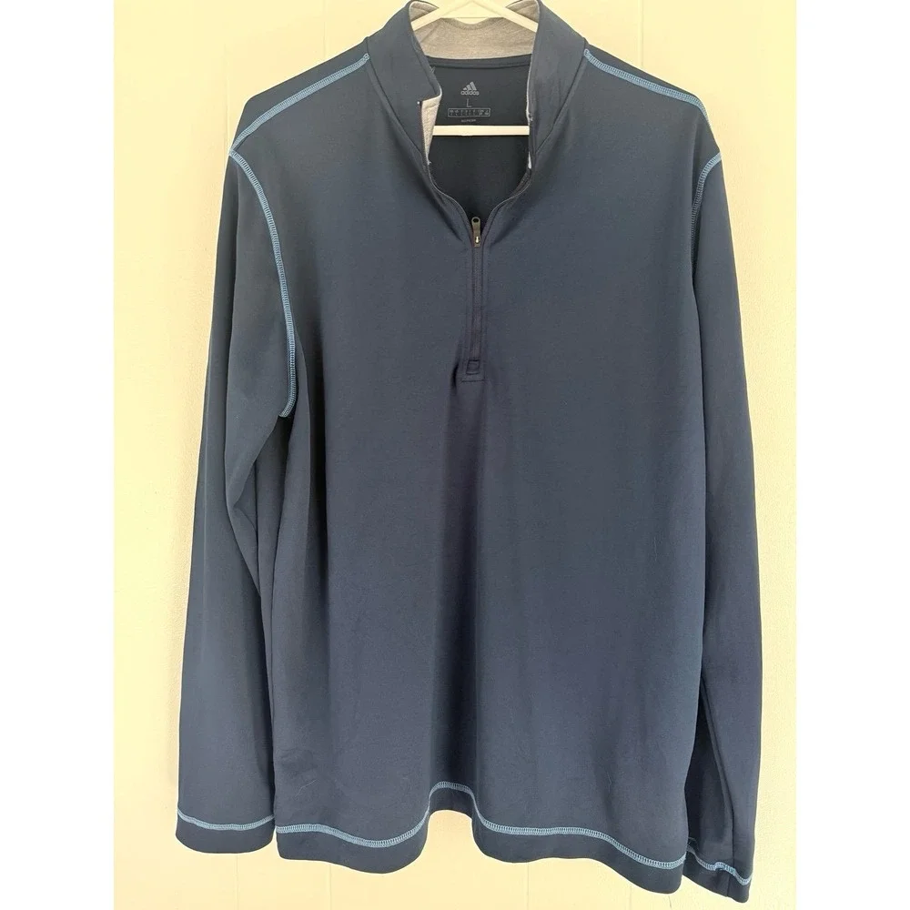 Men's quarter-zip Adidas pullover